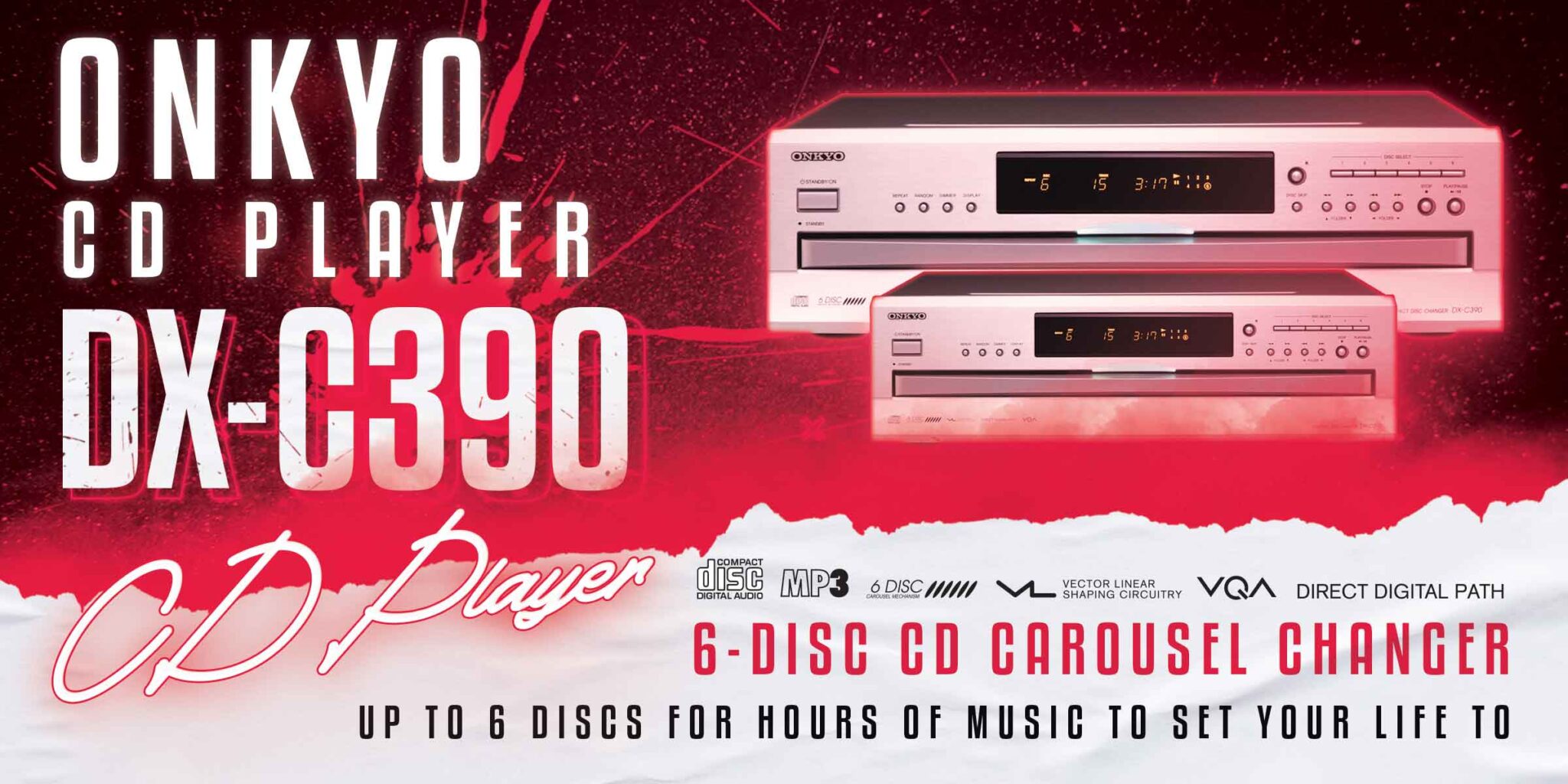 เครื่องเล่น CD Onkyo DX-C390 CD Player – Sound-Republic.com