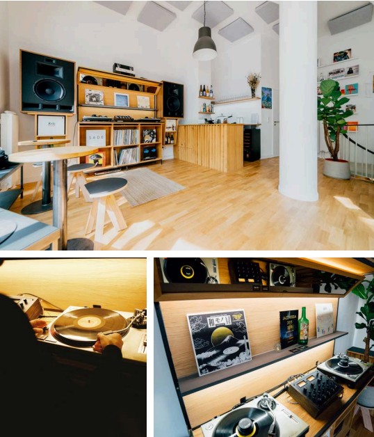 Unkompress, Berlin, Germany — ระบบเสียง Klipsch Cornwall ในคาเฟ่และบาร์ขนาด 24 ตารางเมตร
